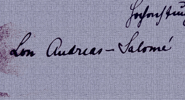 С днём рождения   GESCHWISTERGEHIRN!          150 jahre  lou andreas-salomé     (12.2. 1861 - 5.2. 1937)